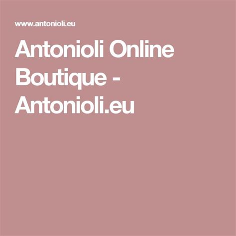 antonioli online